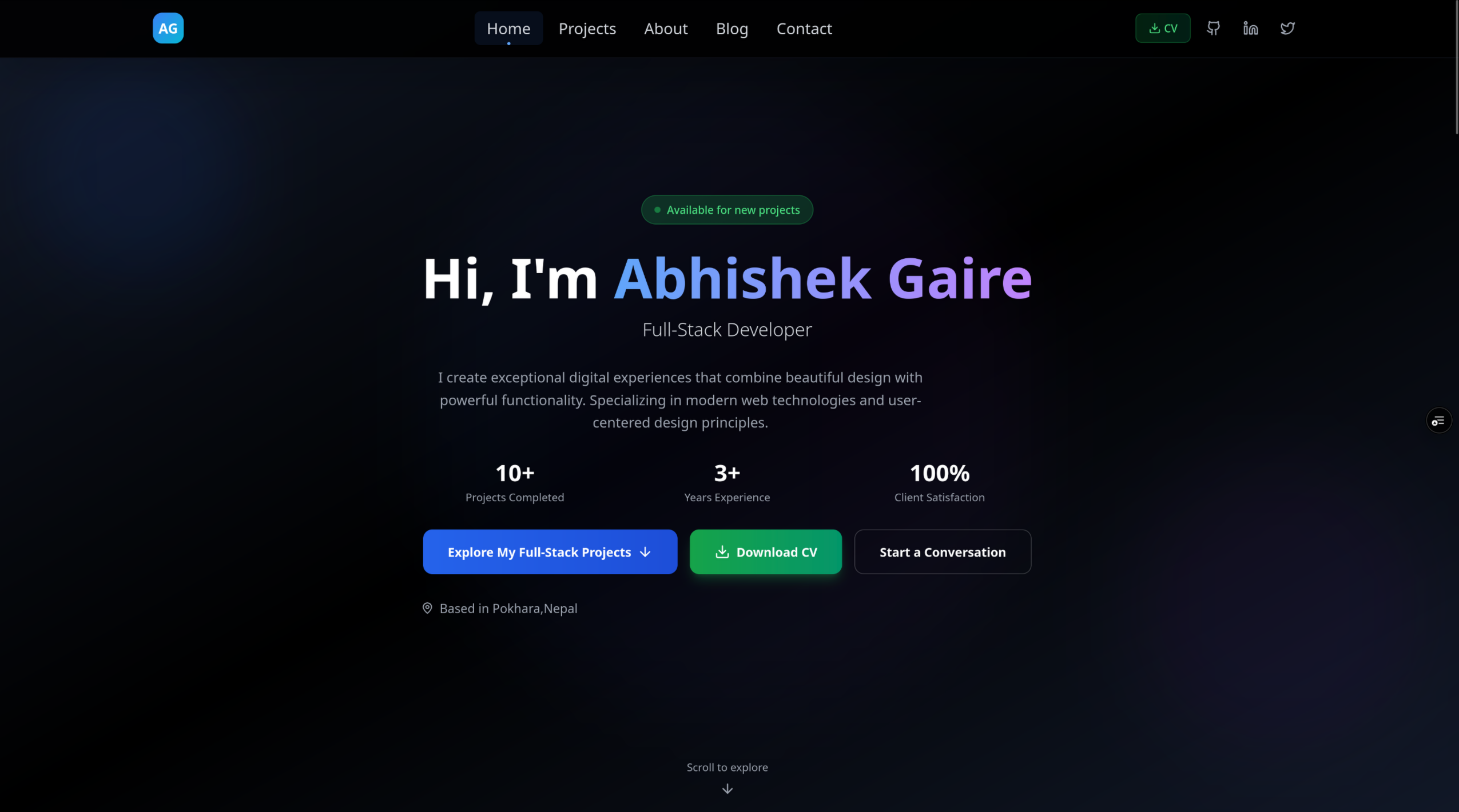 Abhishek Gaire | Full Stack Developer
